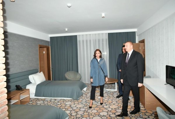President Ilham Aliyev, First Lady Mehriban Aliyeva inaugurate Yurd Hotel in Gakh (PHOTO)