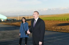 Президент Ильхам Алиев и Первая леди Мехрибан Алиева приняли участие в открытии Гахского агропарка (ФОТО)