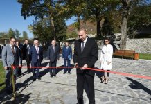 Azerbaijani president, first lady attend opening of ABAD Center of Ceramics and Applied Arts in Shaki (PHOTO)
