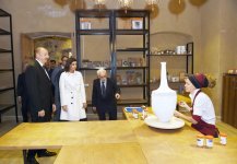 Azerbaijani president, first lady attend opening of ABAD Center of Ceramics and Applied Arts in Shaki (PHOTO)
