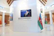 Президент Ильхам Алиев и Первая леди Мехрибан Алиева приняли участие в открытии Музея флага в Шеки (ФОТО)