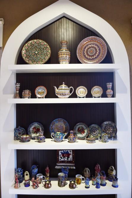 Azerbaijani president, first lady attend opening of ABAD Center of Ceramics and Applied Arts in Shaki (PHOTO)