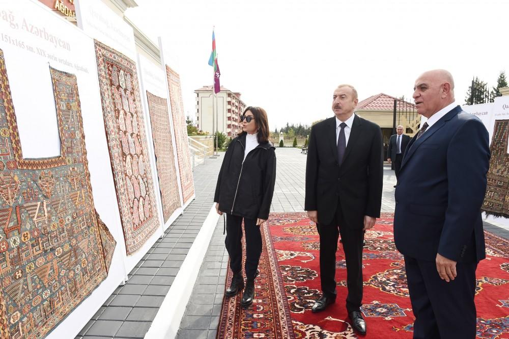 Президент Ильхам Алиев и Первая леди Мехрибан Алиева приняли участие в открытии Агдамского филиала ОАО «Азерхалча» (ФОТО)