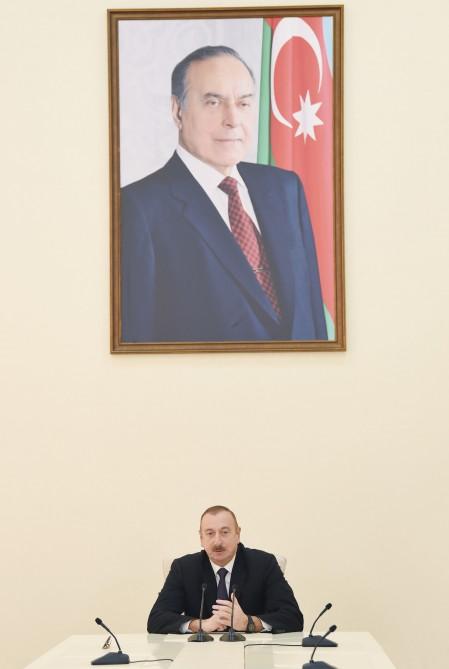 Президент Ильхам Алиев и Первая леди Мехрибан Алиева приняли участие в открытии Агдамского центра мугама (ФОТО)