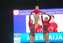 FIG Acrobatic Gymnastics World Cup podium training kicks off in Baku (PHOTO)