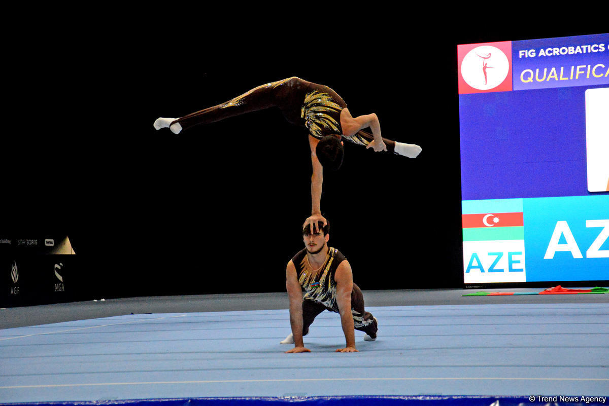 FIG Acrobatic Gymnastics World Cup podium training kicks off in Baku (PHOTO)