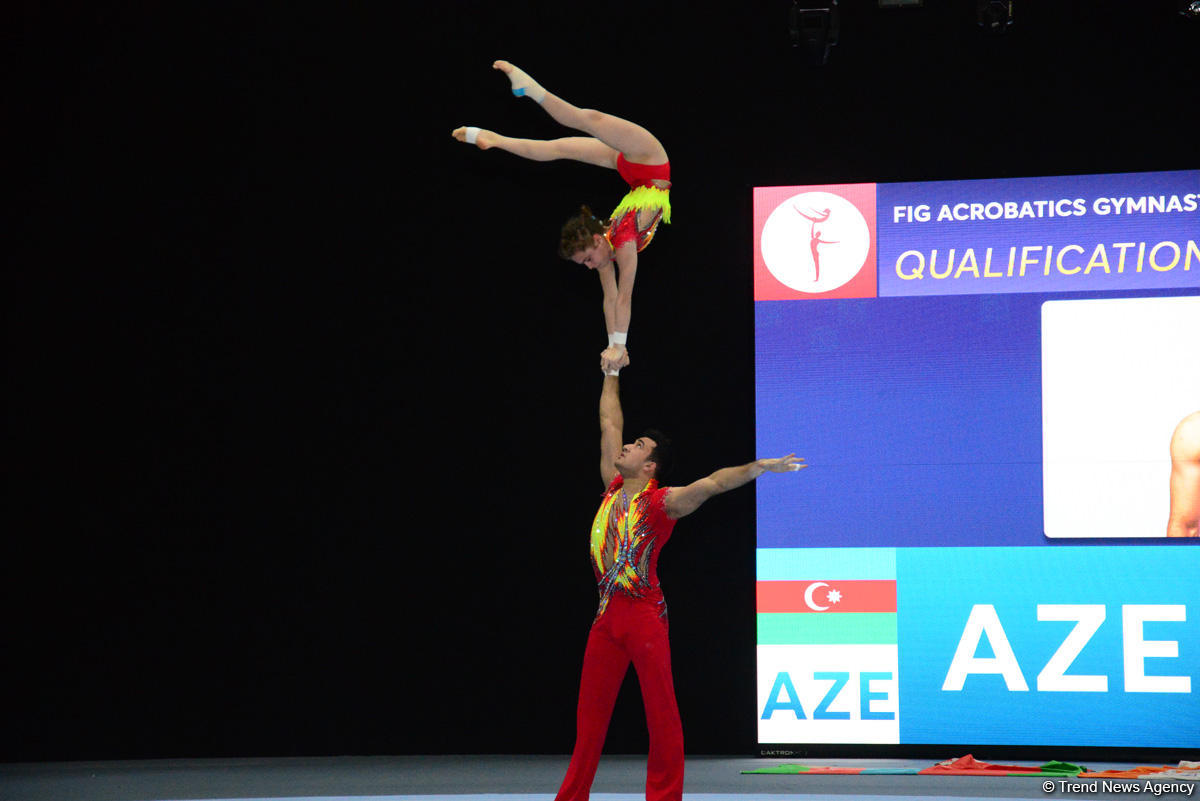 FIG Acrobatic Gymnastics World Cup podium training kicks off in Baku (PHOTO)