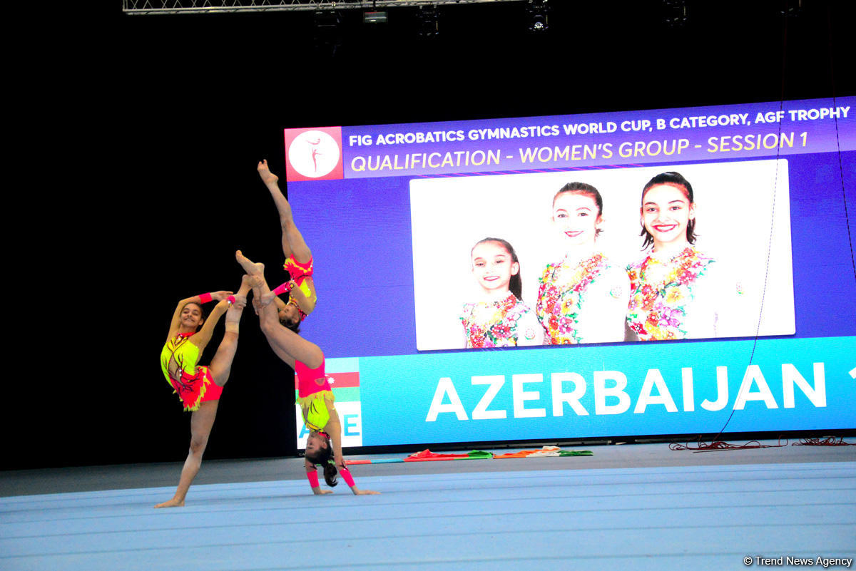 FIG Acrobatic Gymnastics World Cup podium training kicks off in Baku (PHOTO)