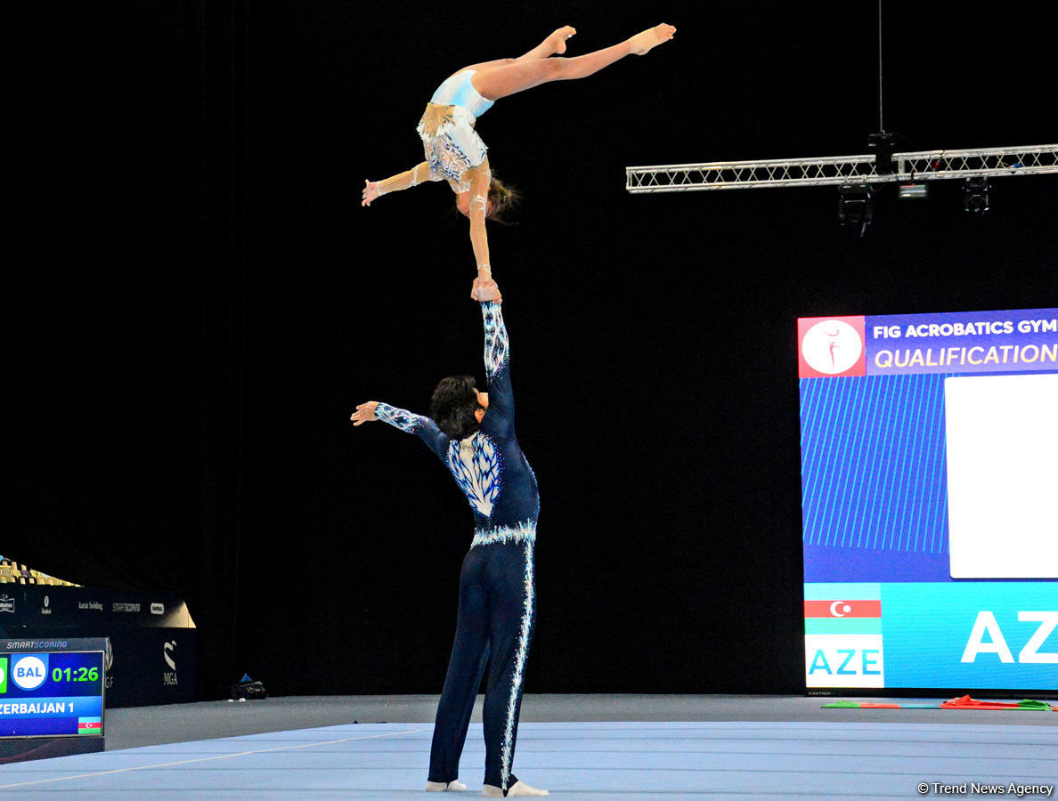 FIG Acrobatic Gymnastics World Cup podium training kicks off in Baku (PHOTO)