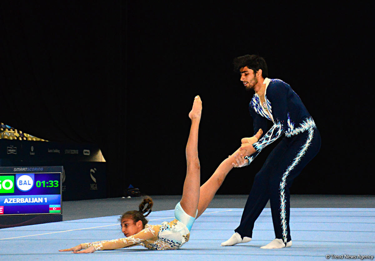 FIG Acrobatic Gymnastics World Cup podium training kicks off in Baku (PHOTO)