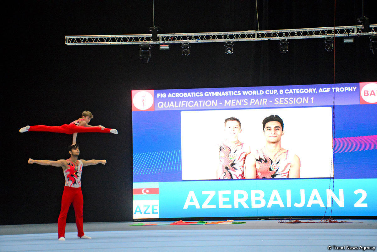 FIG Acrobatic Gymnastics World Cup podium training kicks off in Baku (PHOTO)