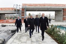 Президент Ильхам Алиев ознакомился с работами по благоустройству и созиданию вокруг бакинской мечети Тезепир (ФОТО)