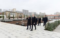 Президент Ильхам Алиев ознакомился с работами по благоустройству и созиданию вокруг бакинской мечети Тезепир (ФОТО)