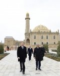 Президент Ильхам Алиев ознакомился с работами по благоустройству и созиданию вокруг бакинской мечети Тезепир (ФОТО)