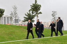 Президент Ильхам Алиев ознакомился с работами по благоустройству и созиданию вокруг бакинской мечети Тезепир (ФОТО)