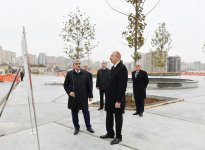 Президент Ильхам Алиев ознакомился с работами по благоустройству и созиданию вокруг бакинской мечети Тезепир (ФОТО)