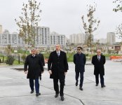 Президент Ильхам Алиев ознакомился с работами по благоустройству и созиданию вокруг бакинской мечети Тезепир (ФОТО)