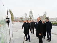 Президент Ильхам Алиев ознакомился с работами по благоустройству и созиданию вокруг бакинской мечети Тезепир (ФОТО)
