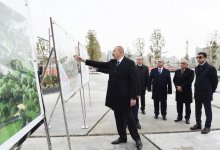 Президент Ильхам Алиев ознакомился с работами по благоустройству и созиданию вокруг бакинской мечети Тезепир (ФОТО)