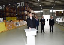 Президент Ильхам Алиев принял участие в открытии завода строительных химикатов в Сумгайытском химико-промышленном парке (ФОТО)