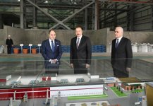 Президент Ильхам Алиев принял участие в открытии завода цветных металлов и ферросплавов в Сумгайыте (ФОТО)