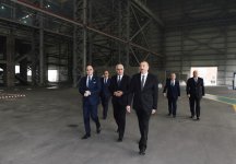 Президент Ильхам Алиев принял участие в открытии завода цветных металлов и ферросплавов в Сумгайыте (ФОТО)