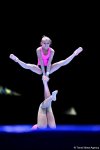 Podium training for FIG Acrobatic Gymnastics World Cup in photos