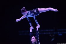 Стартовал первый день соревнований Кубка мира по акробатической гимнастике в Баку (ФОТО)