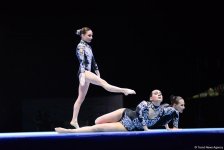 Стартовал первый день соревнований Кубка мира по акробатической гимнастике в Баку (ФОТО)