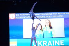 Стартовал первый день соревнований Кубка мира по акробатической гимнастике в Баку (ФОТО)