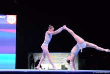 Лучшие моменты первого дня Кубка мира по акробатической гимнастике в Баку  (ФОТОРЕПОРТАЖ)