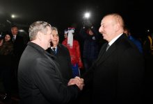 Президент Ильхам Алиев прибыл с официальным визитом в Беларусь (ФОТО)