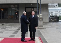 В Минске состоялась церемония официальной встречи Президента Азербайджана Ильхама Алиева (ФОТО)