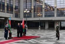 В Минске состоялась церемония официальной встречи Президента Азербайджана Ильхама Алиева (ФОТО)