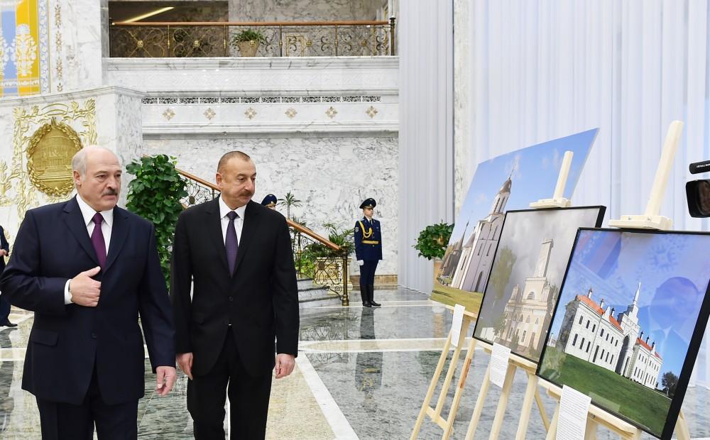 В Минске состоялась церемония официальной встречи Президента Азербайджана Ильхама Алиева (ФОТО)