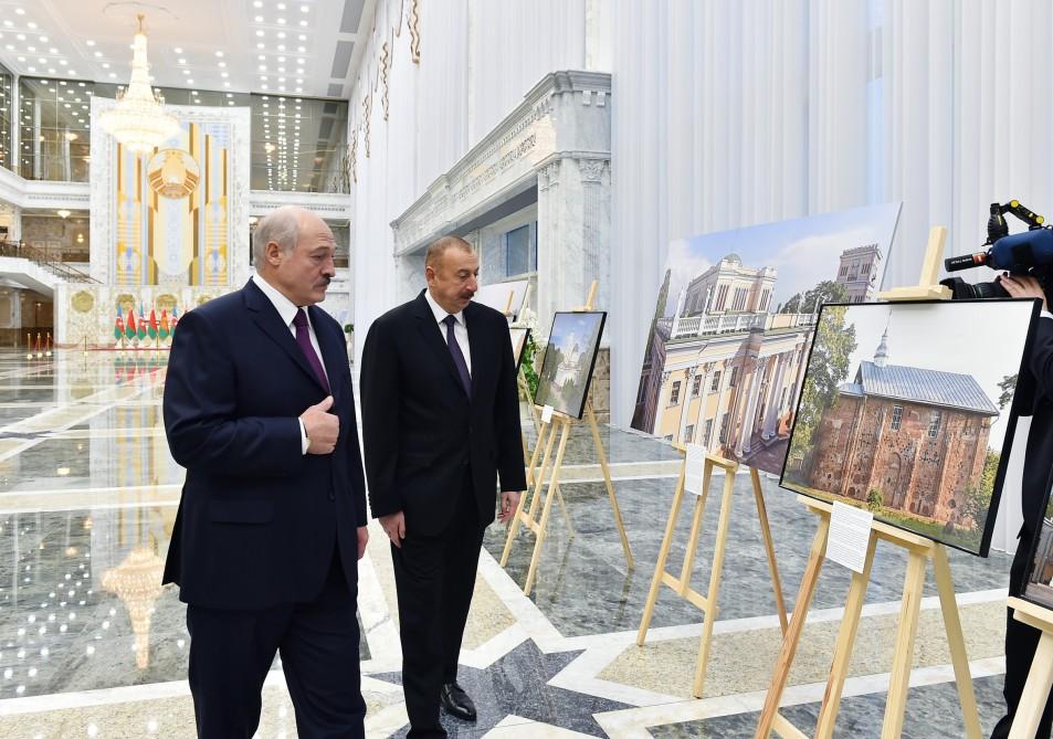 В Минске состоялась церемония официальной встречи Президента Азербайджана Ильхама Алиева (ФОТО)