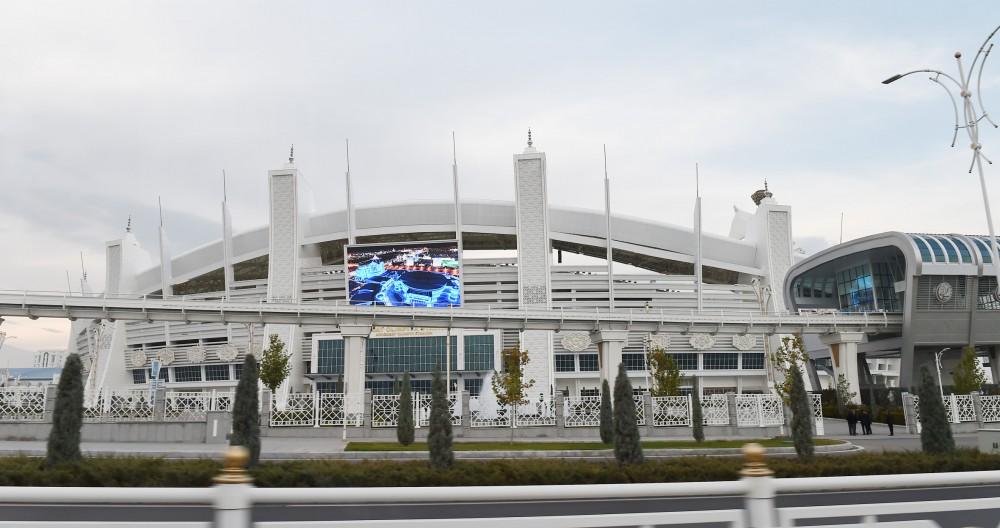 President Aliyev views Ashgabat Olympic Complex (PHOTO)