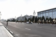 В Ашхабаде состоялась  церемония официальной встречи Президента Ильхама Алиева (ФОТО)