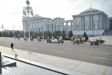 В Ашхабаде состоялась  церемония официальной встречи Президента Ильхама Алиева (ФОТО)