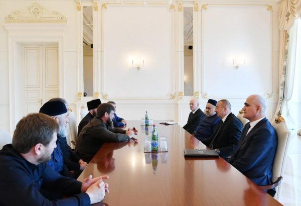 Ilham Aliyev: Co-op between Azerbaijani, Chechen peoples reached new level (PHOTO)