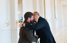 Президент Ильхам Алиев принял главу Чечни (ФОТО)