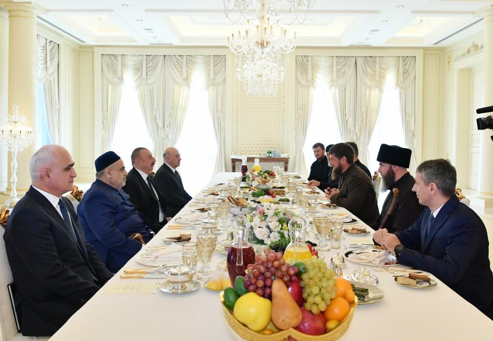 Президент Ильхам Алиев принял главу Чечни (ФОТО)