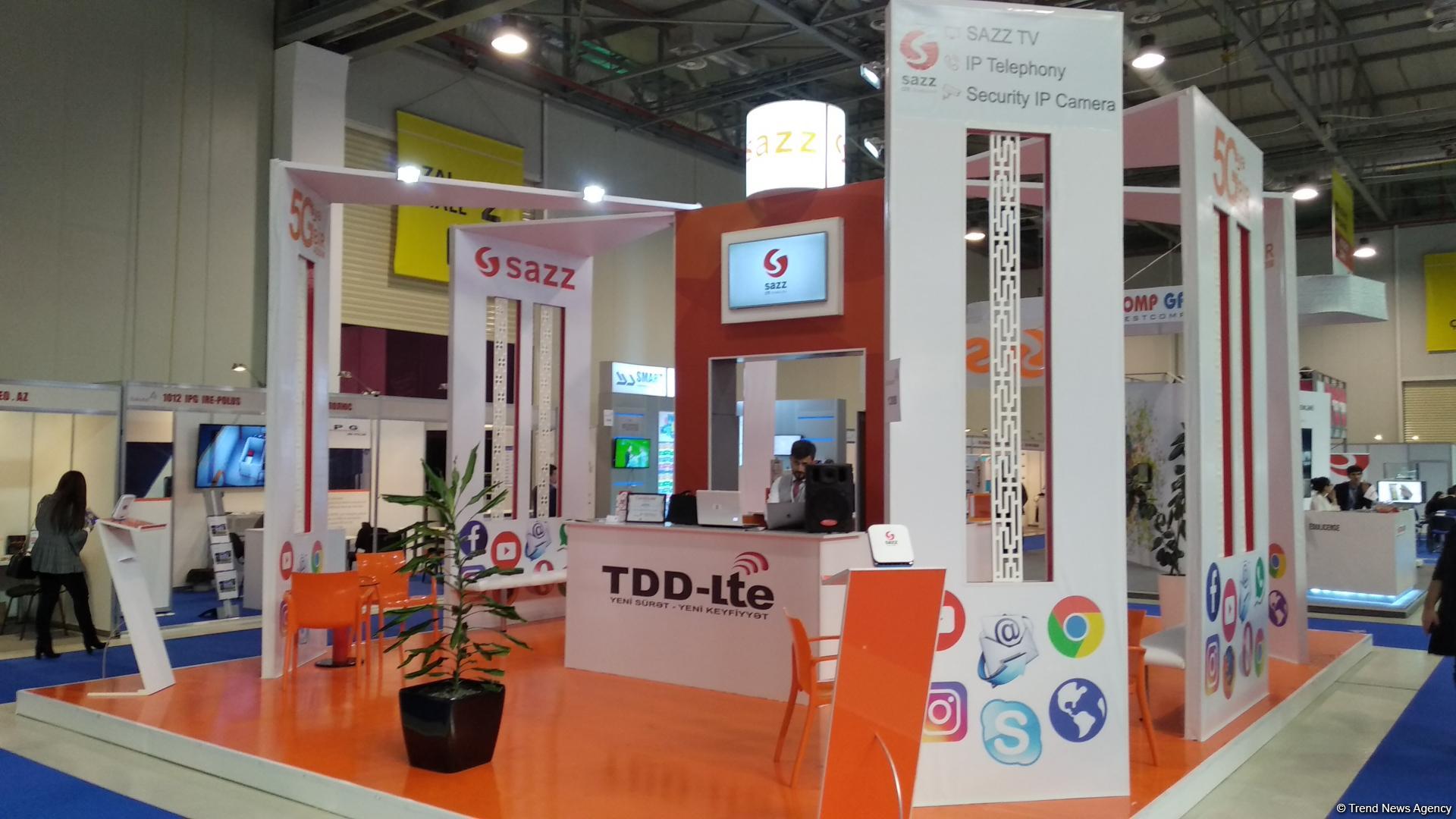 Sazz выступила с очень интересными инновационными решениями на Bakutel-2018 (ФОТО)