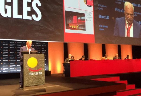 Azerbaijani MP elected as VP of International Trade Union Confederation (PHOTO)