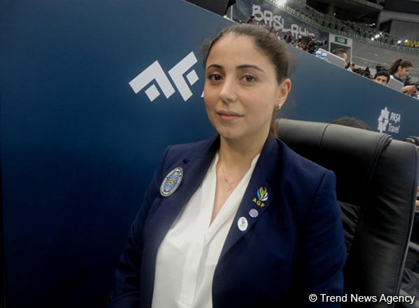 Участницы первенства Азербайджана по художественной гимнастике показывают хороший уровень подготовки – судья