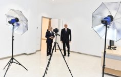 Azerbaijani president inaugurates Youth Center (PHOTO)