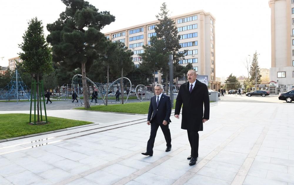 Azerbaijani president inaugurates Youth Center (PHOTO)