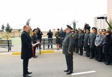 Президент Ильхам Алиев принял участие в церемонии предоставления новых квартир военнослужащим в Сабунчинском районе Баку (ФОТО)