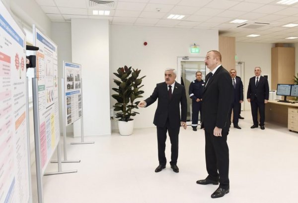 Azerbaijani president attends inauguration of facilities at Baku Oil Refinery (PHOTO)
