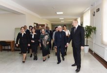 Президент Ильхам Алиев и Первая леди Мехрибан Алиева приняли участие в открытии жилого комплекса для семей вынужденных переселенцев (ФОТО) (версия 2)